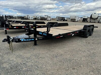 mid-flatbed Living quarter horse trailer